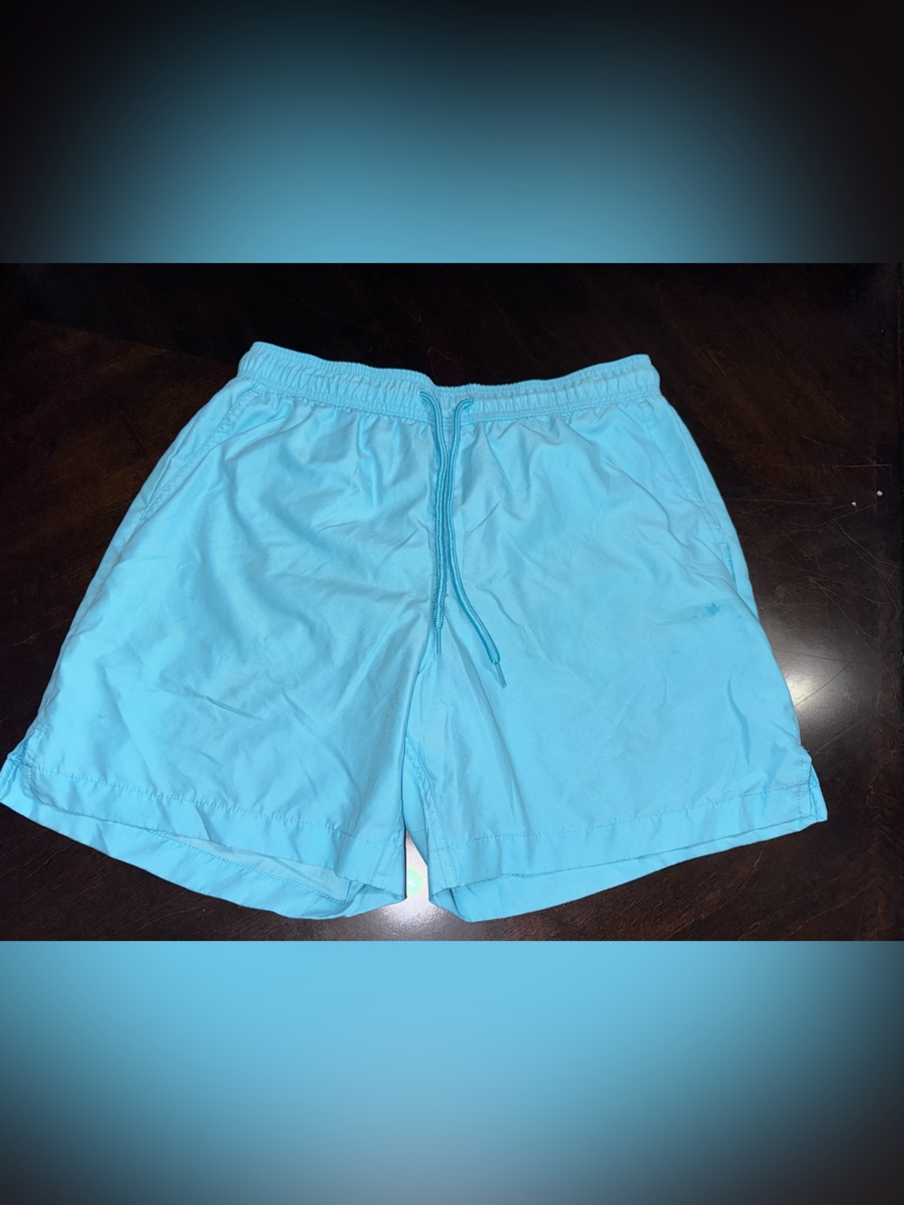 George Turquoise Swim Trunks with Drawstring